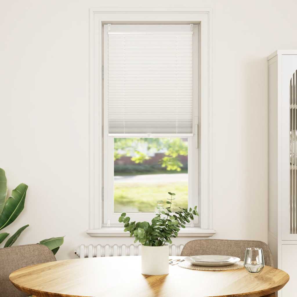 Plisse Blind 50x125cm White Pleated Blind